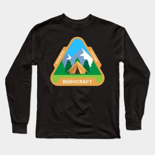 Bushcraft-Wildlife-Nature triangle Long Sleeve T-Shirt